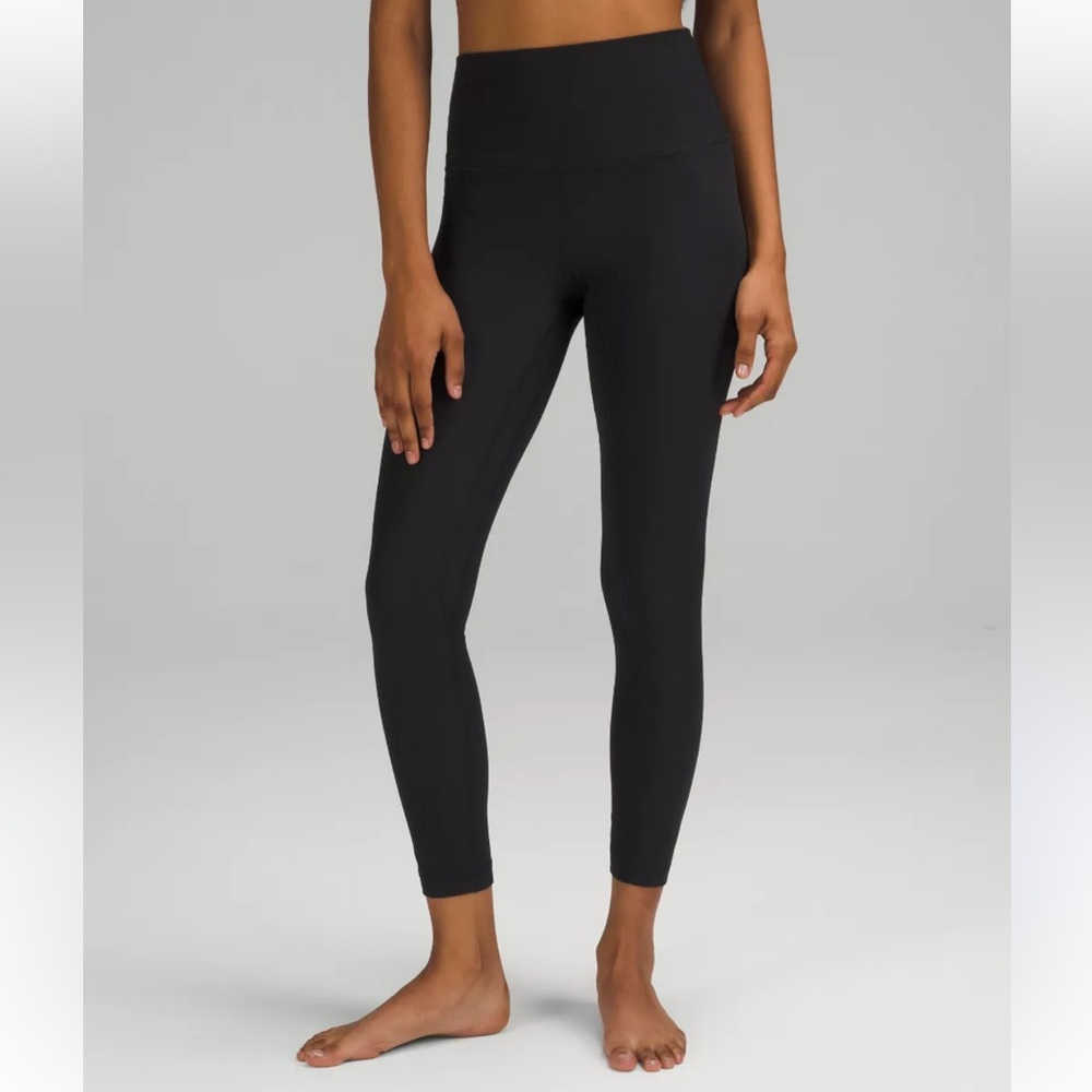Lululemon Align HR Pant 28” Nulu Size 8 Black Granite BGNT 52624